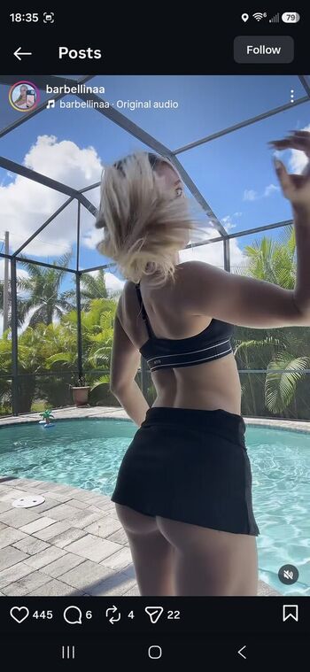 Barbellinaa leaked private photo uncensored HD quality