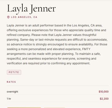 Layla jenner  page leaked private photo uncensored HD quality